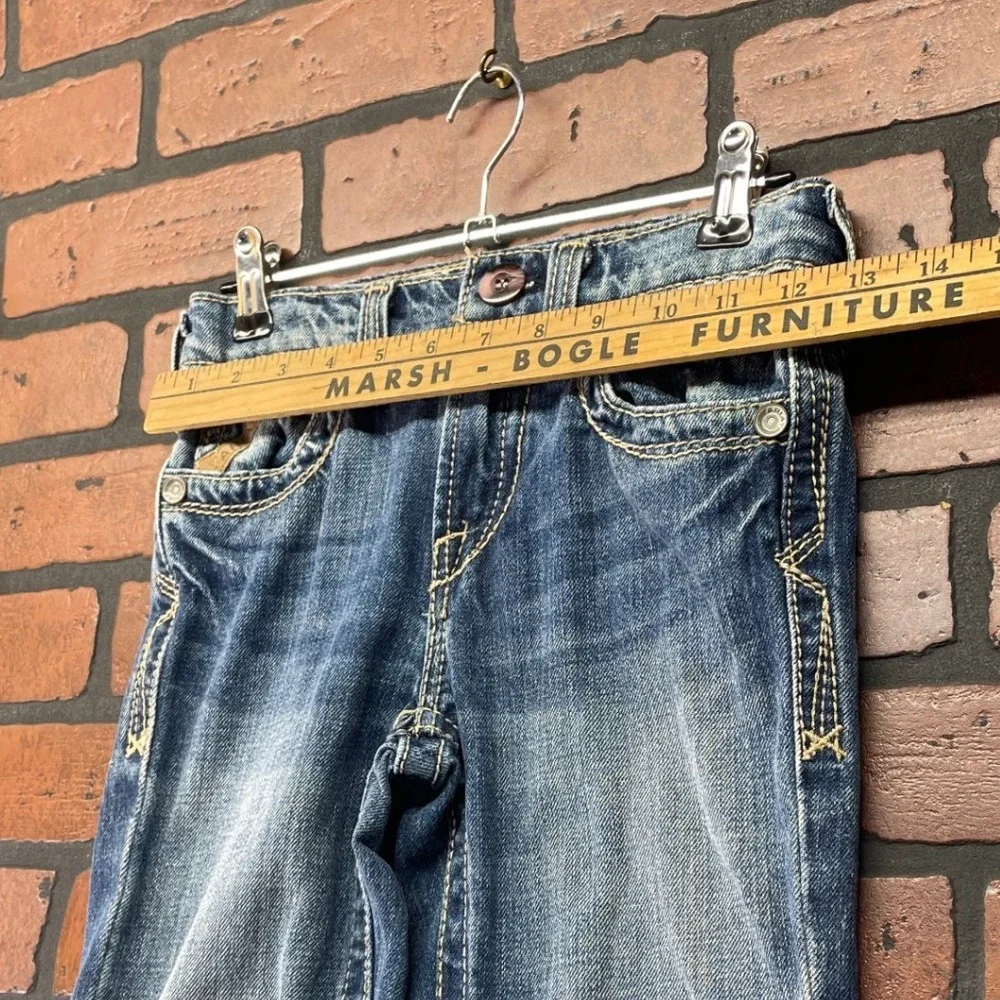 Ariat Kids S Cowboy Faded Denim Jeans 100% Cotton Work Play Pants